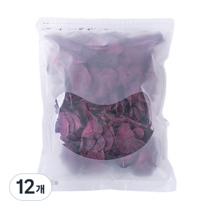 자색고구마 칩 무설탕, 800g, 12개