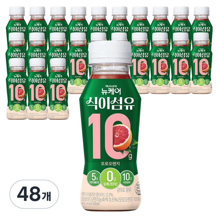 뉴케어 식이섬유 10 모로오렌지맛, 48개, 240ml