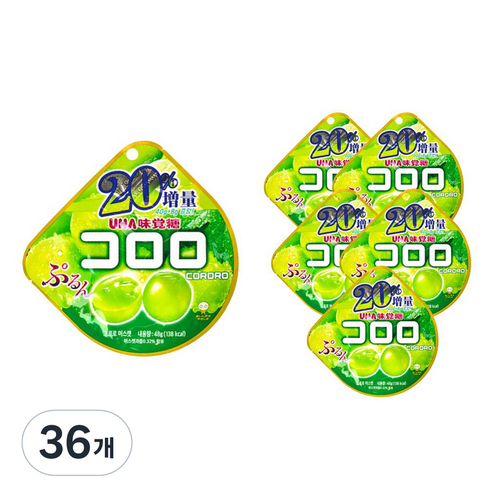 코로로 머스캣맛 젤리, 48g, 36개