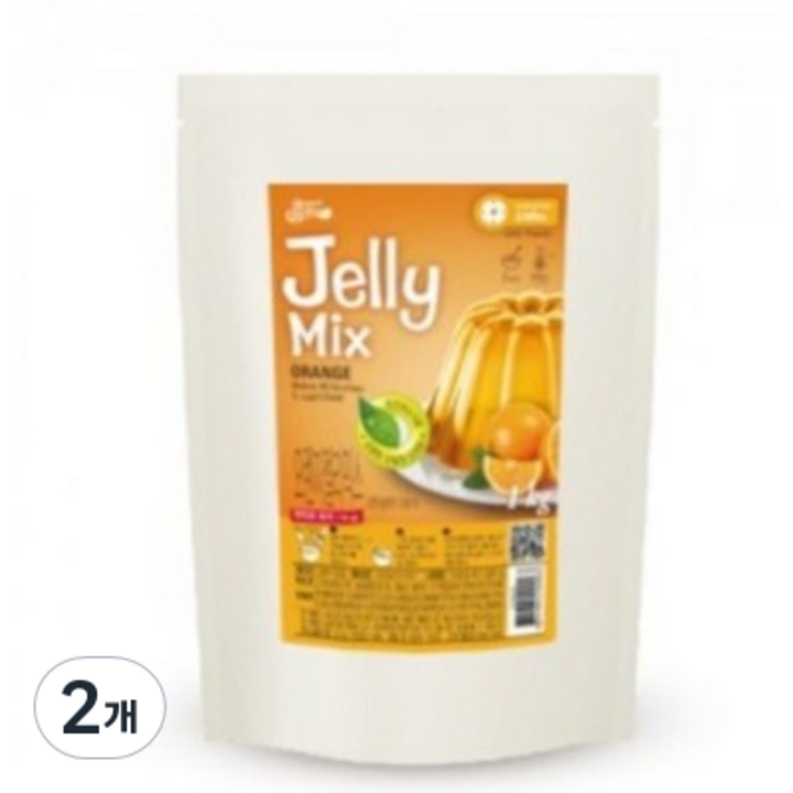 브레드가든 오렌지 젤리 만들기 믹스, 2개, 1kg