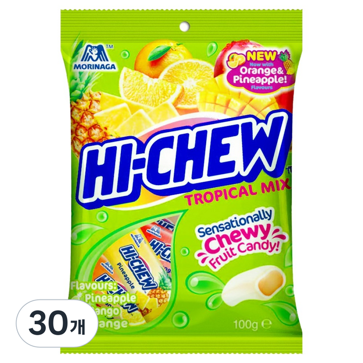 하이츄 트로피컬 믹스, 30개, 90g