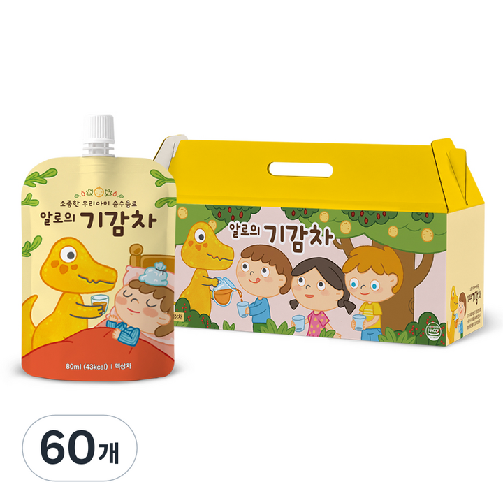 알로의 기감차 아기 배도라지즙, 2.4L, 60개