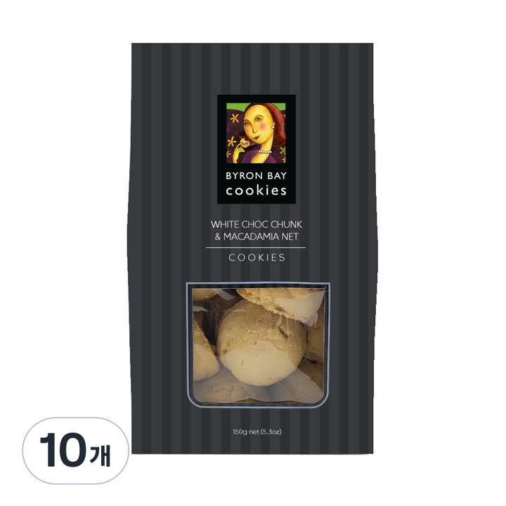 바이런베이 화이트초코 마카다미아 쿠키, 150g, 10개
