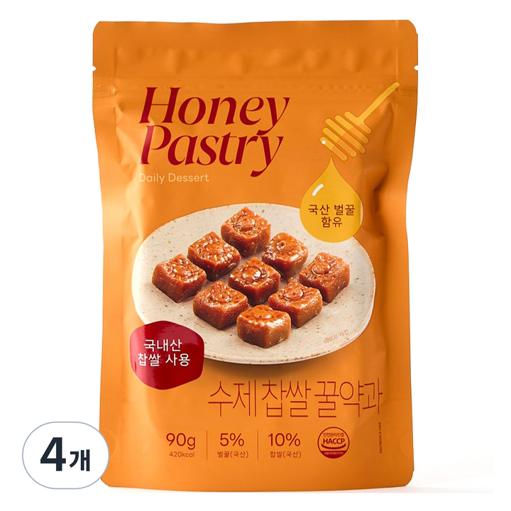 모던하우스 수제 찹쌀 꿀약과, 90g, 4개