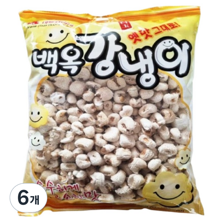 마트코리아 아름다운정성 백옥강냉이 1봉지, 200g, 6개