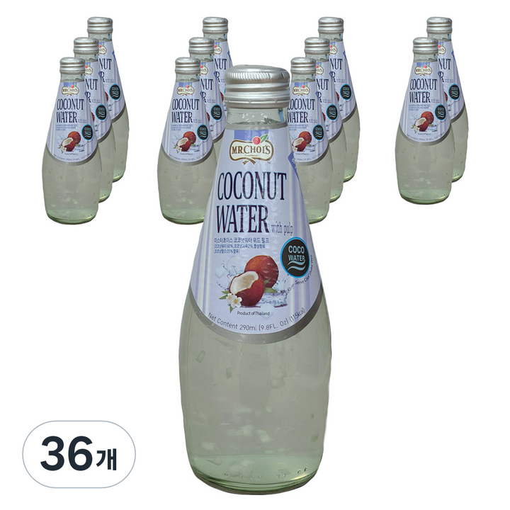 미스터초이스 코코넛 워터, 290ml, 36개