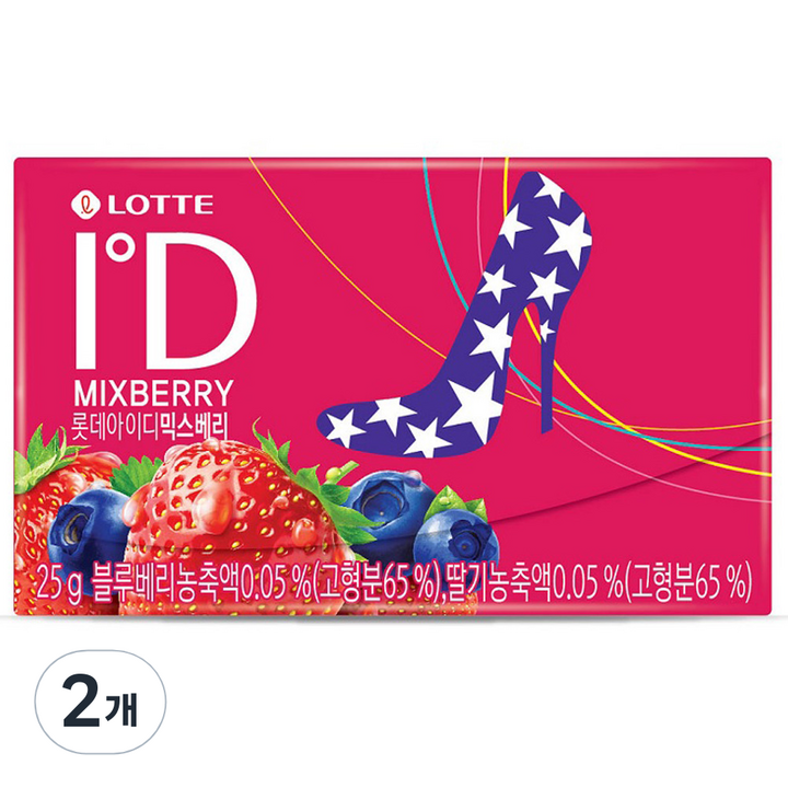 롯데웰푸드 아이디 믹스베리, 25g, 2박스