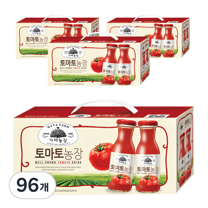 가야농장 토마토농장, 96개, 180ml