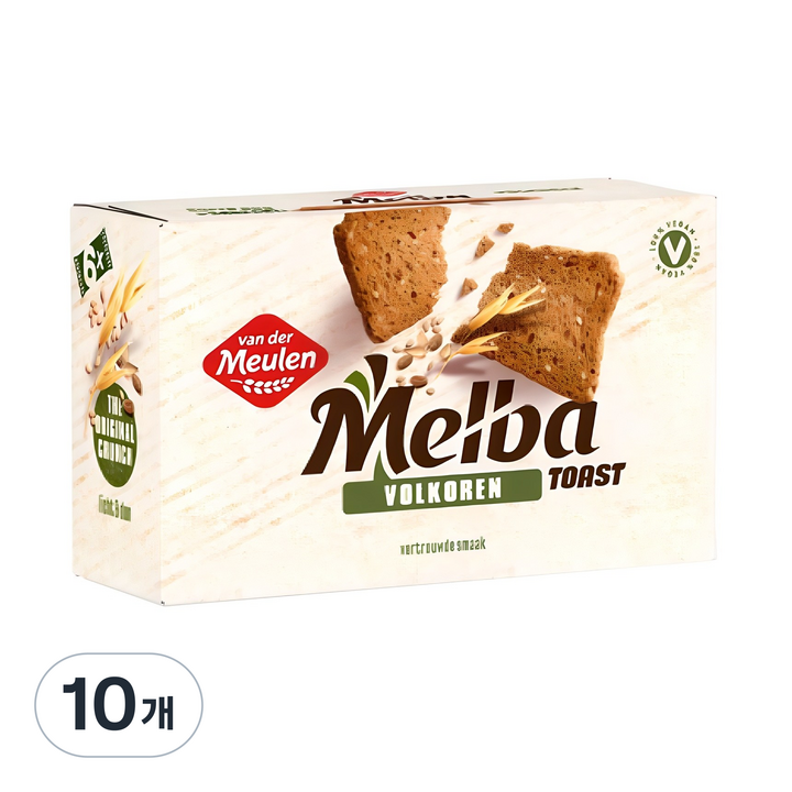 반데르뮬렌 멜바토스트 통밀, 120g, 10개