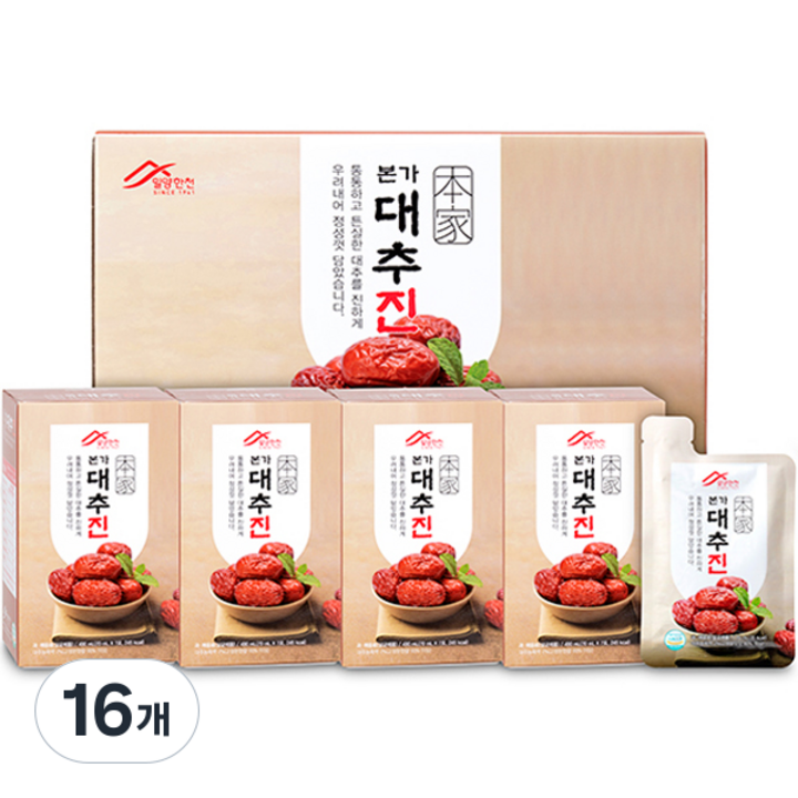 밀양한천 본가 대추진 7p, 70ml, 16개