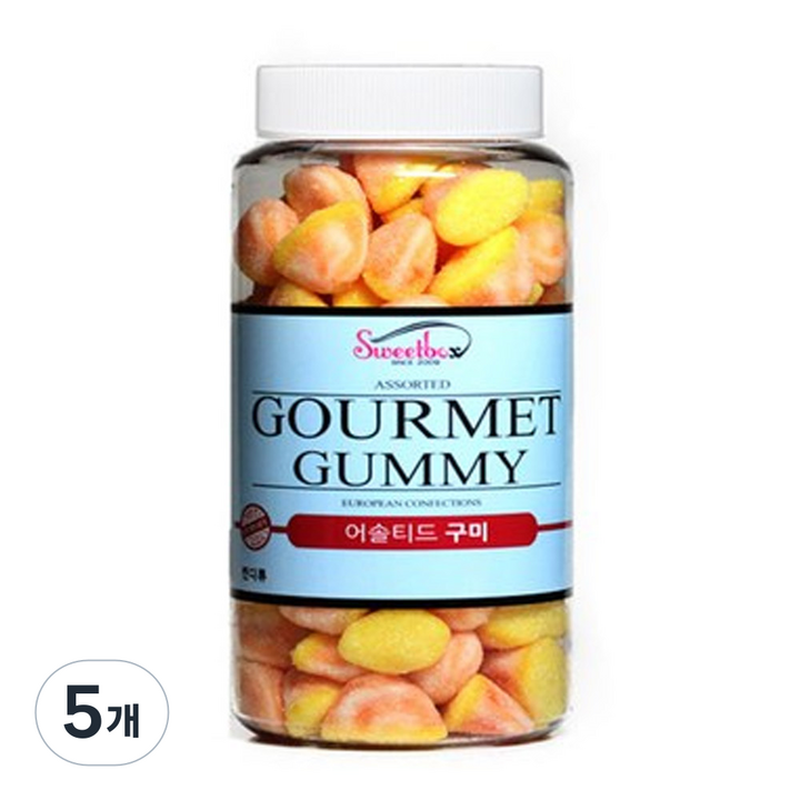 카라멜 퍼프 젤리, 700g, 5개