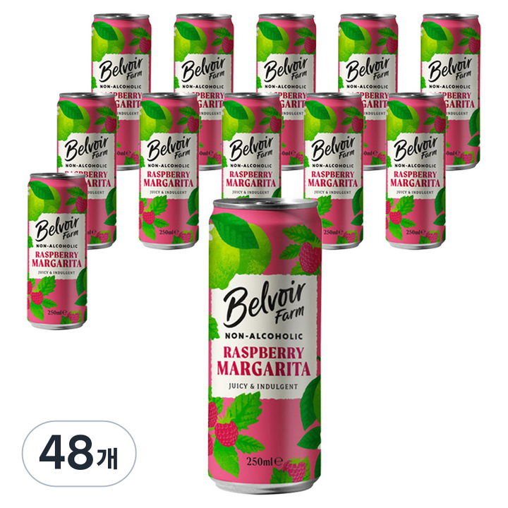 벨부아팜 라즈베리 마가리타, 48개, 250ml