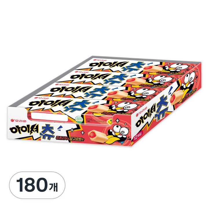 오리온 아이셔츄 쥬시자두 & 요구르트 츄잉캔디, 180개, 48g