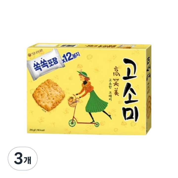 오리온 고소미, 216g, 3개