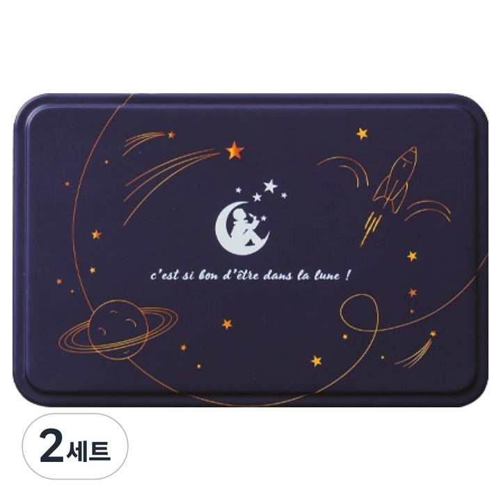 피에로구르망 롤리팝 틴케이스 믹스후르츠맛 10p + 밀크카라멜맛 10p 세트 260g, 2세트