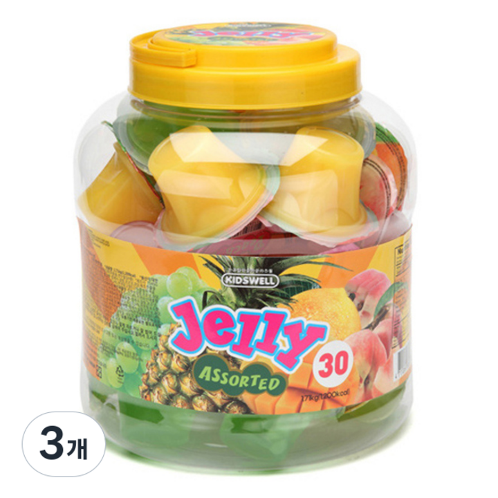 키즈웰 젤리 어소티드, 1.71kg, 3개