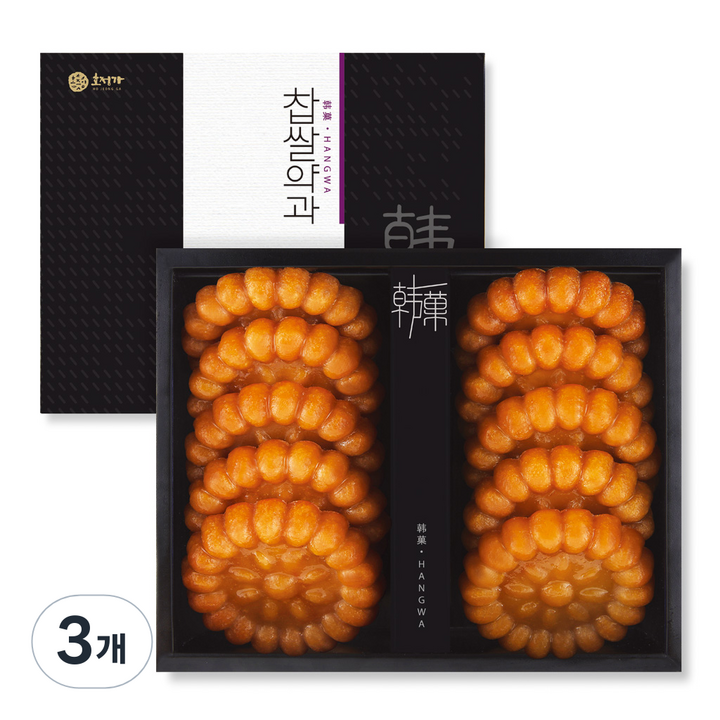 호정가 찹쌀약과 10p 미니세트 소, 350g, 3개