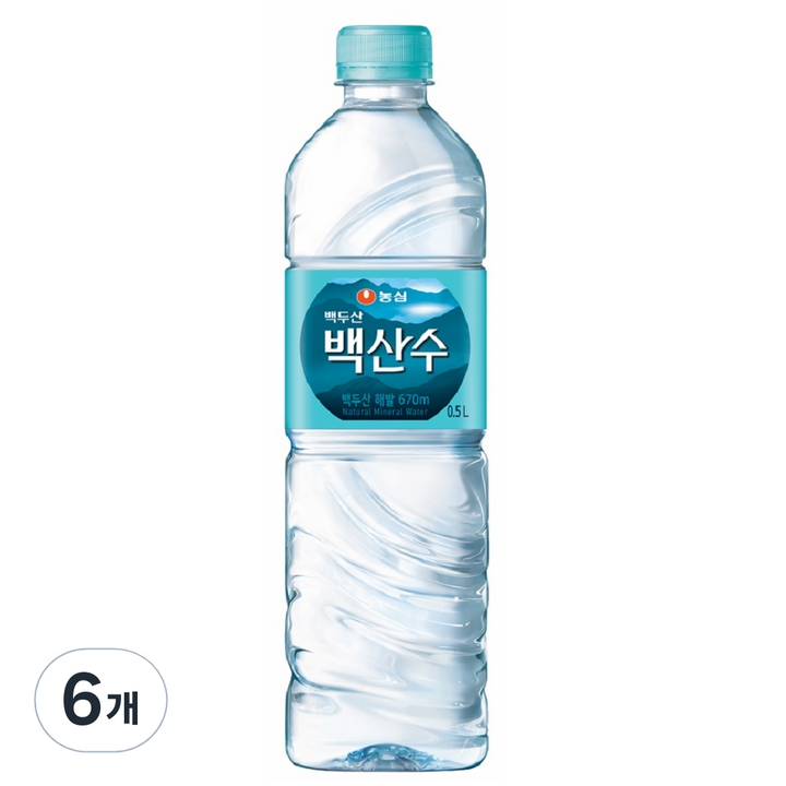 [이츠마트SKU] 백산수, 500ml, 6개