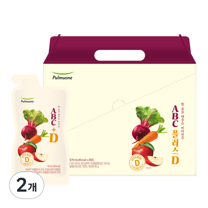 풀무원 ABC 플러스D 20p, 1.4L, 2개