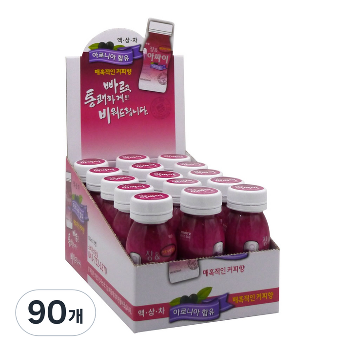 장 앤 아싸이 쾌변 장청소 식이섬유 음료, 90개, 100ml