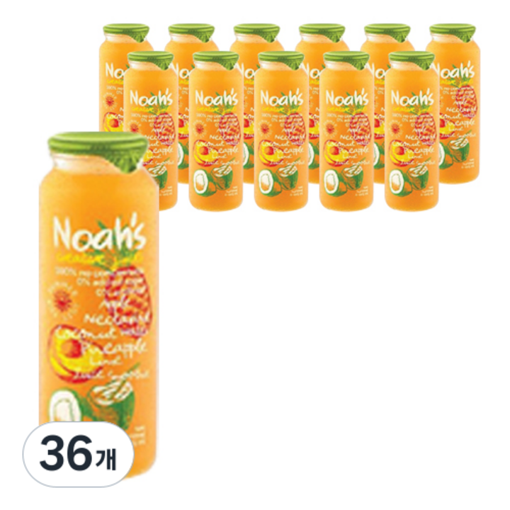 노아주스 넥타린 코코넛 파인애플 플러스 스무디, 260ml, 36개