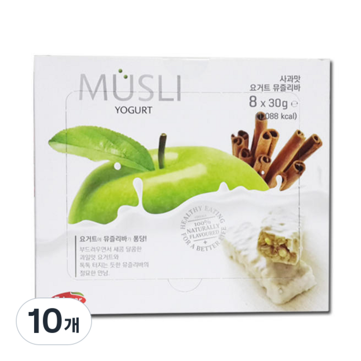 골든벨통상 요거트 뮤즐리바 사과맛, 240g, 10개