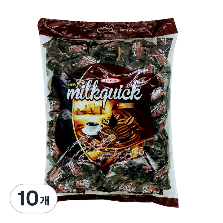 타야스 밀크퀵 커피 봉봉 캔디, 1kg, 10개