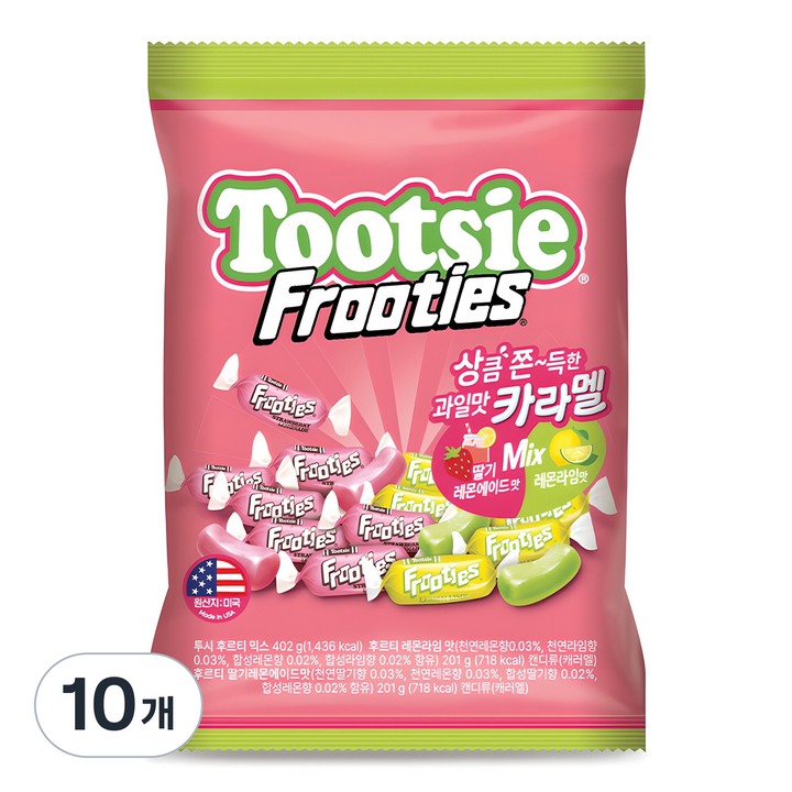투시 후르티 믹스 카라멜, 402g, 10개