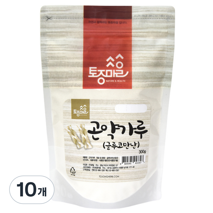 토종마을 곤약가루, 300g, 10개