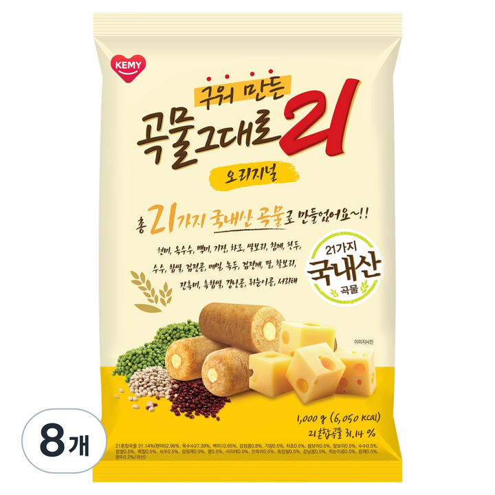 개미 곡물그대로21 크리스피롤, 1kg, 8개