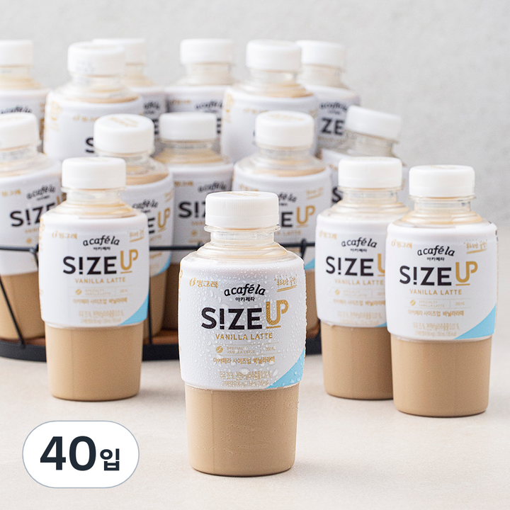 아카페라 사이즈업 바닐라라떼, 350ml, 40입