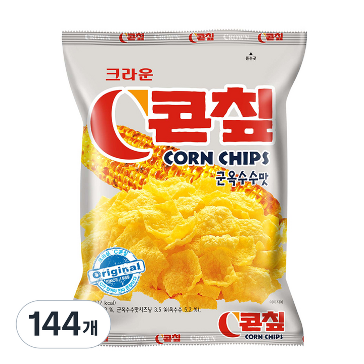 콘칲 크라운 C콘칲 군옥수수맛, 70g, 144개