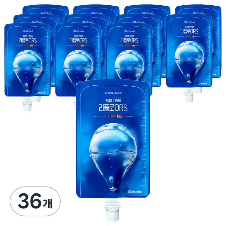 오바이오틱 리플로 ORS 하이드로업, 36개, 100ml