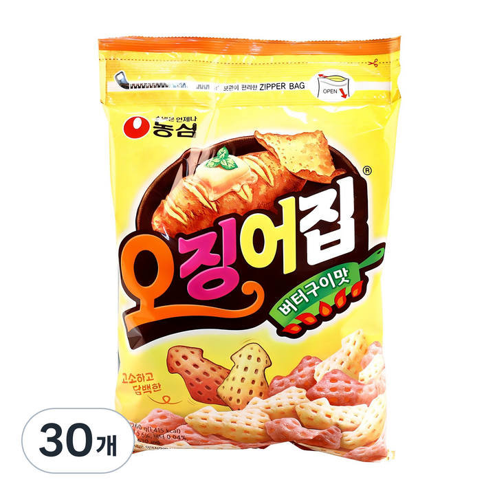 오징어집 버터구이맛, 260g, 30개