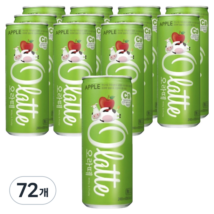 오라떼 애플, 240ml, 72개