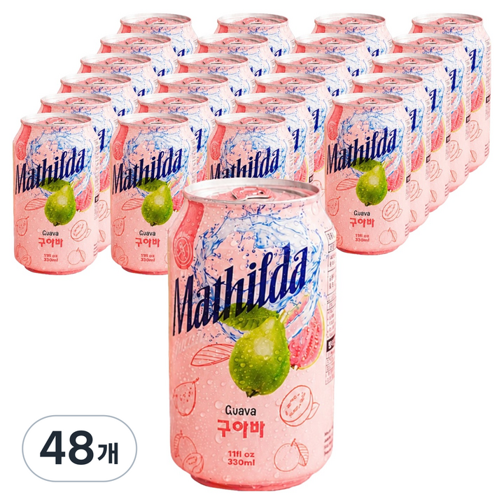 Mathilda 열대과일 구아바 주스, 330ml, 48개