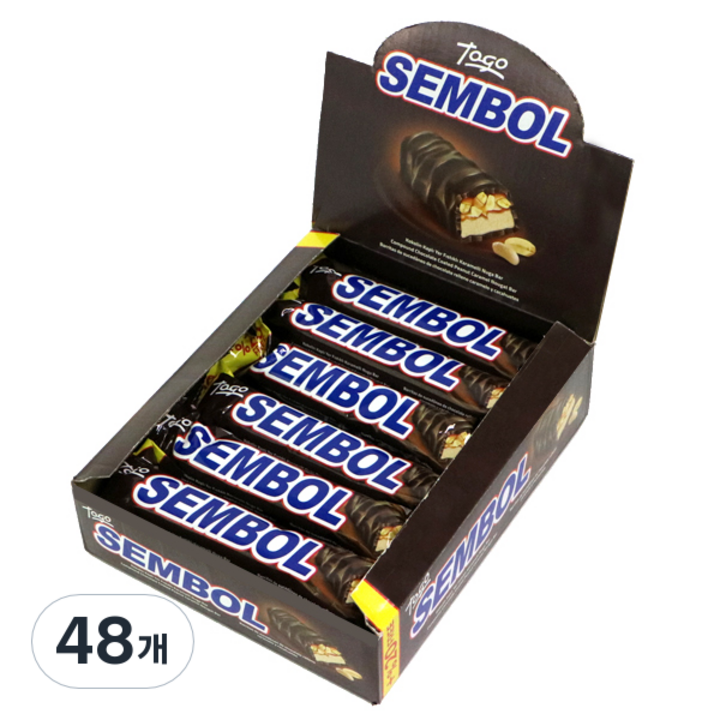 셈볼 누가 초코바, 50g, 48개