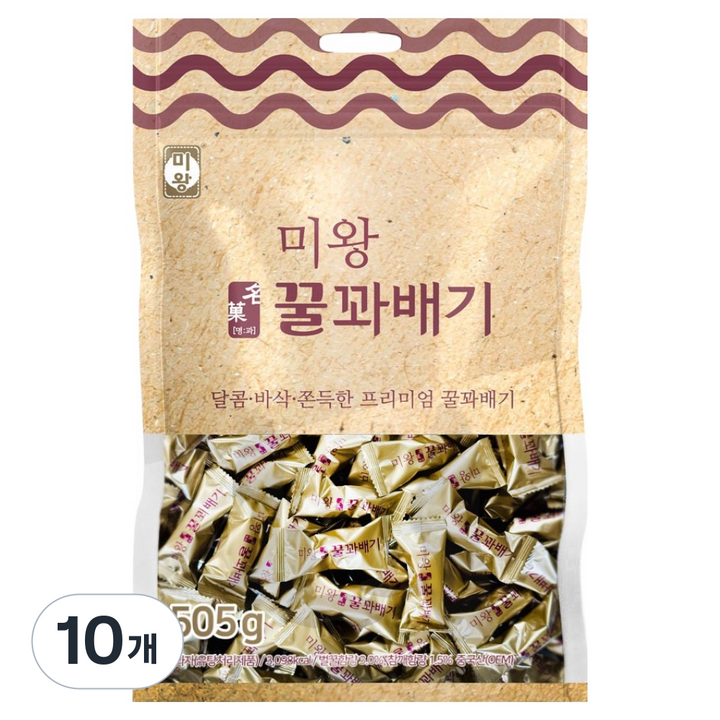미왕 명과 꿀꽈배기, 10개, 505g