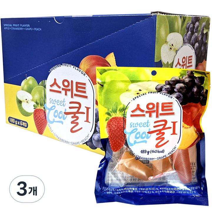스위트쿨1 젤리 랜덤발송 7개입 6봉, 1.134kg, 3개