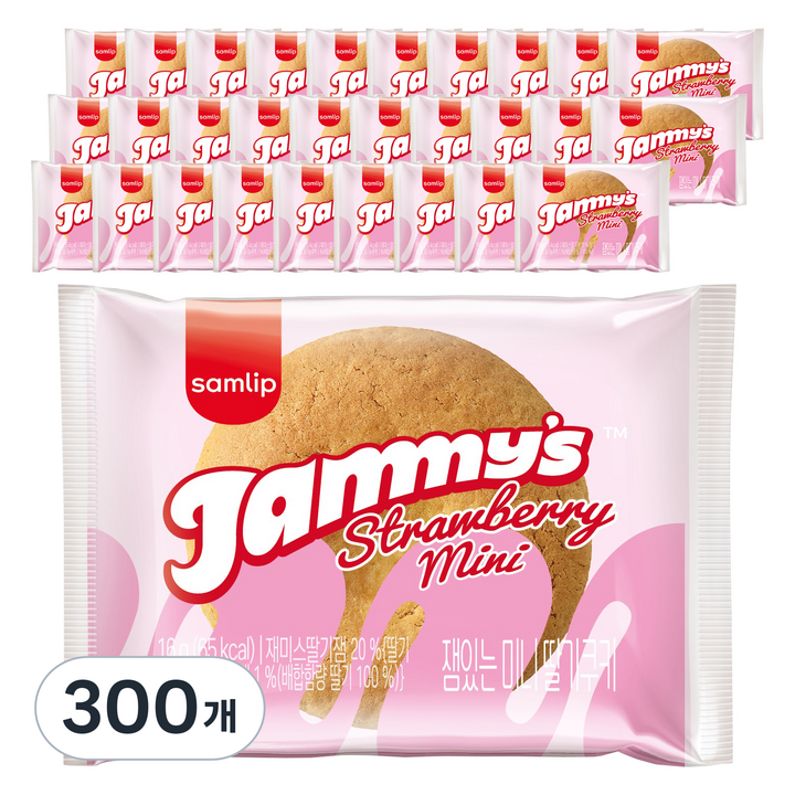 재미스 잼있는 미니딸기쿠키, 16g, 300개