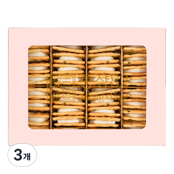 몽샹82 오리지널 누가 크래커 32p + 쇼핑백, 640g, 3개