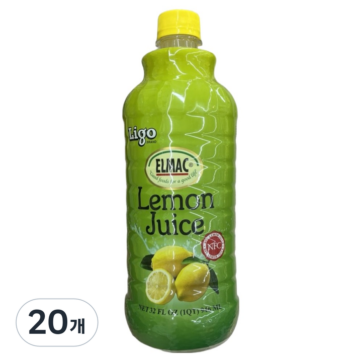 엘막 레몬주스, 946ml, 20개