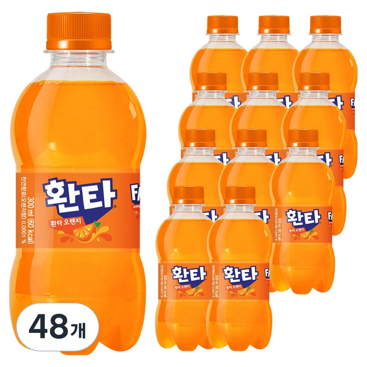 환타 오렌지 탄산음료, 300ml, 48개