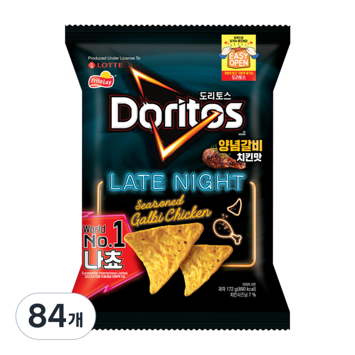 도리토스 양념갈비치킨맛, 172g, 84개