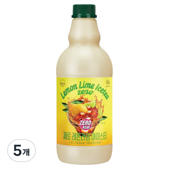 복음자리 제로 레몬라임 아이스티, 1.47L, 5개