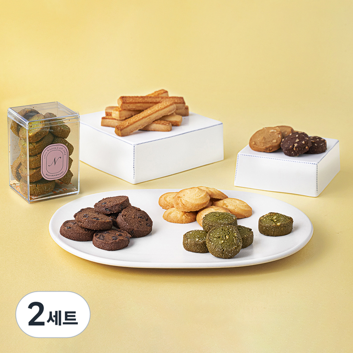 나폴레옹 미니쿠키 6종 선물세트 + 쇼핑백, 579g, 1개입, 2세트