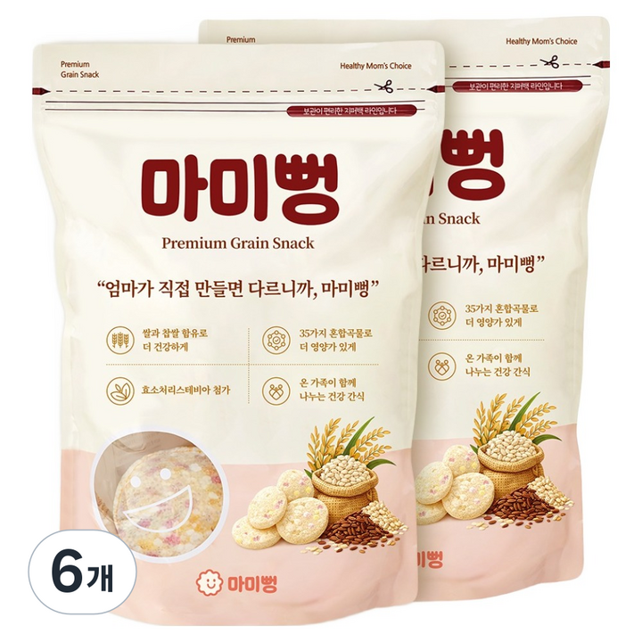 마미뻥 뻥튀기, 90g, 6개