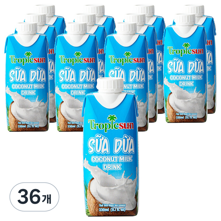 트로픽선 코코넛밀크 드링크, 36개, 330ml