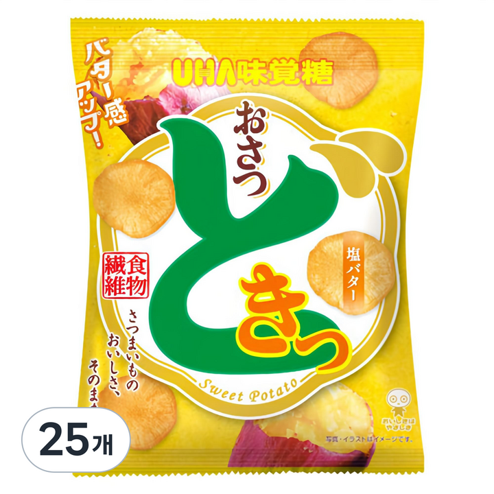 유하미카쿠토 오사츠 도키 시오버터맛, 65g, 25개