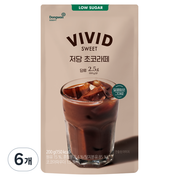 비비드스위트 저당 초코라떼, 6개